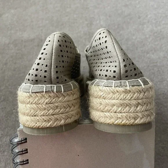 Altar'd State Sandals Womens 8 Beige Platform Espadrille Shoes Casual Summer - Picture 12 of 12